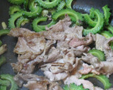 時短・簡単ゴーヤとふわふわ卵と肉の炒め物作り方9写真