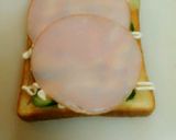 朝食に★☆簡単★☆ハムきゅうりトースト作り方3写真