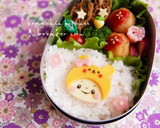 幼稚園 お弁当♡うさかぶり女の子 キャラ作り方3写真