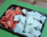 ごはんがすすむ☆大根と豚の煮物作り方1写真