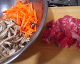 ＊牛肉とごぼうの炒め煮＊作り方1写真