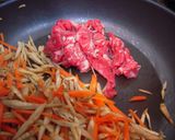 ＊牛肉とごぼうの炒め煮＊作り方3写真