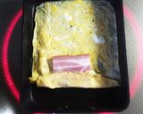 お弁当に♪簡単綺麗なベーコンの卵包み焼き作り方3写真