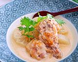 大根と鶏肉のはちみつワイン煮・葡萄ソース作り方14写真