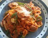 1233:極太自家製麺のナポリタン作り方11写真