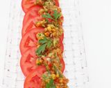 絶品◎柿と香味野菜の彩りソース作り方3写真
