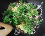 しらすとパセリ、オリーブのパスタ作り方4写真