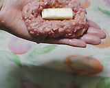白菜☆チーズ入りハンバーグ♪作り方3写真