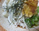 安納芋の天ぷらをのせたぶっかけうどん作り方4写真