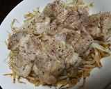 簡単レンチン♪鶏ももニンニクもやし！作り方4写真