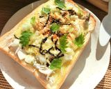 しらす×エリンギの塩昆布和トースト作り方5写真