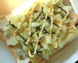 しらす×エリンギの塩昆布和トースト作り方4写真