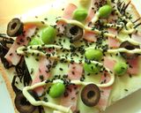 黒がいっぱい✼ひじきのトースト作り方5写真