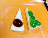 6Pチーズ△ケーキ〜お弁当の残り活用♪作り方2写真