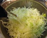 キャベツの鮭フレークからしマヨネーズ和え作り方2写真