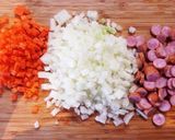 お昼ご飯に最適！炊飯器で簡単ピラフ☆作り方1写真