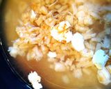 ホタテ(ほぐし身缶)と炊いた 味ご飯作り方2写真