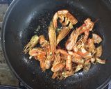 赤えびのトマトクリームパスタ♪作り方3写真