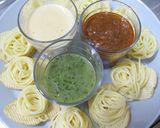 パーティーに♪３種のソースでプチパスタ作り方4写真