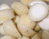 にんにく入り里芋と豚肉の煮物作り方1写真