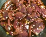 鶏レバガリバタ焼き♡作り方2写真