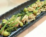 なばなと舞茸と銀杏の甘みそ炒め作り方5写真