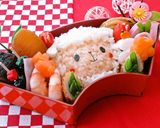 お正月 キャラ弁 未年＊ふわふわ羊さん作り方9写真