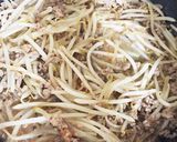 もやしと豚挽肉の濃く旨味噌炒め作り方3写真