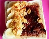 ＊パンで簡単♪チョコバナナクレープ風＊作り方2写真