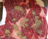 時短簡単輸入牛肉のニンニク・バター・醤油作り方4写真