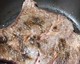 時短簡単輸入牛肉のニンニク・バター・醤油作り方7写真