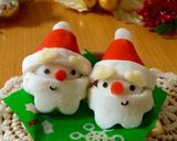 うずらの卵でサンタ☆キャラ弁作り方12写真