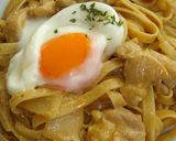 クリーミーカレーの親子ぱすた。作り方8写真