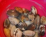 ✿あさりと茸のスープパスタ✿作り方1写真