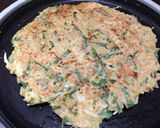 たこ焼き粉でチヂミ風お好み焼き作り方7写真