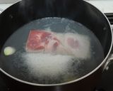 豚バラ塊肉の蜂蜜味噌漬け作り方1写真