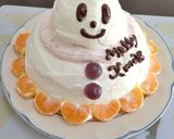 クリスマスケーキ♪簡単！立体雪だるま＾＾作り方10写真