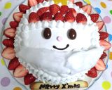 クリスマスケーキ♪簡単！立体雪だるま＾＾作り方13写真