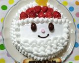 クリスマスケーキ♪簡単！立体雪だるま＾＾作り方12写真