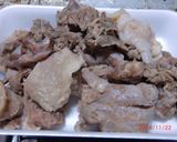 グッチさん風☆甘辛の牛すじ炒め煮作り方1写真