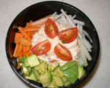 野菜たっぷり梅ツナマヨどんぶり作り方3写真
