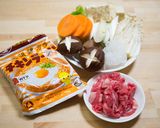 すき焼きチキンラーメン チキラーアレンジ作り方1写真