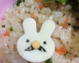 幼稚園 お弁当♡ひげうさぎ作り方3写真