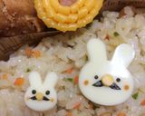 幼稚園 お弁当♡ひげうさぎ作り方5写真