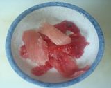 まぐろとお野菜のピクルスお刺身作り方1写真