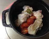ストウブミニ(12)でチキンの水煮作り方5写真