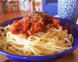 柿と林檎入りフルーティーミートソース作り方9写真
