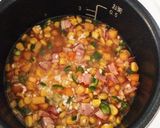 けみアミ美夕の炊飯器で柿のピラフ作り方3写真