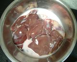 鉄分たっぷり　レバーの赤ワイン煮作り方1写真