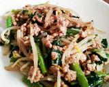 時短！ひき肉と野菜のオイスター炒め作り方5写真